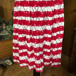 Cynthia Rowley cherry print skirt